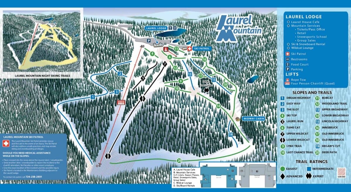 Laurel Mountain Trail Map