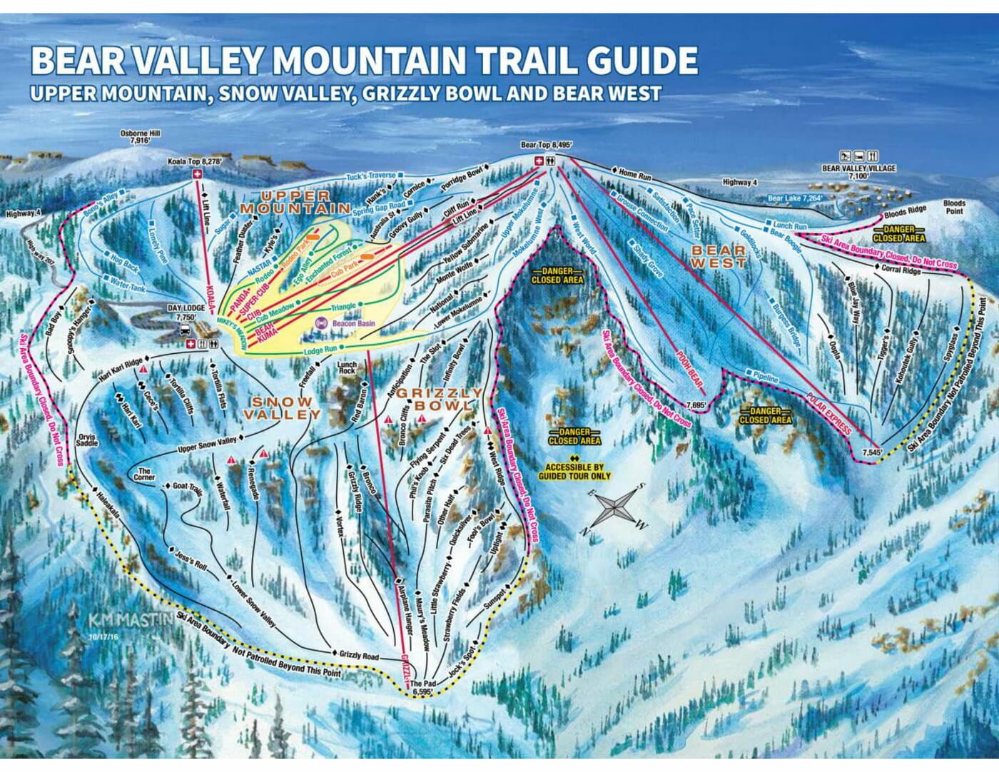 Bear Valley Trail Map