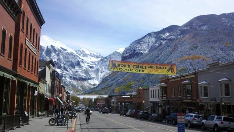 View of Main Street in Telluride