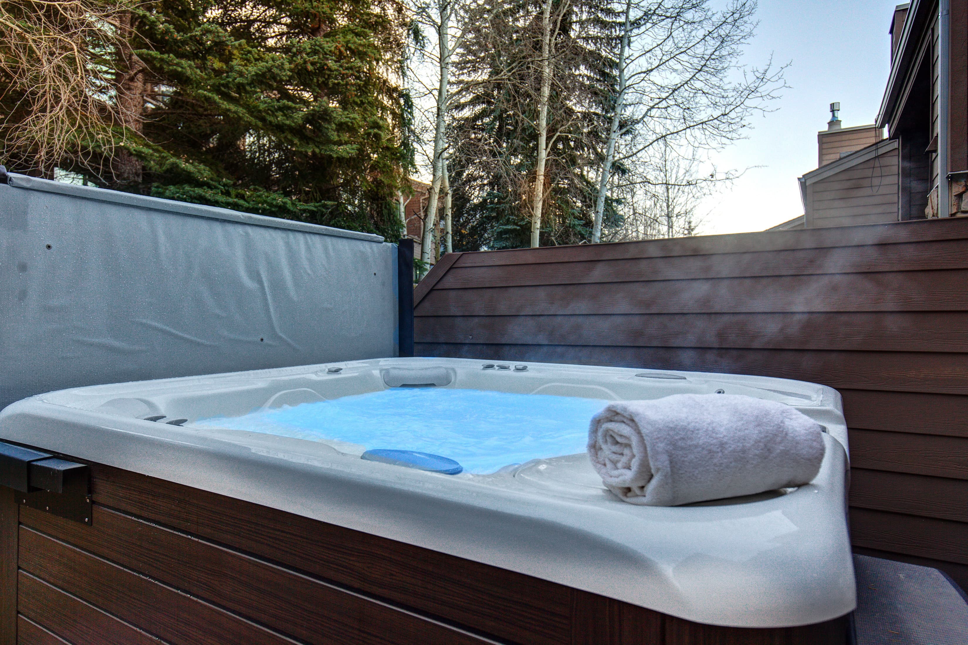 Private hot tub