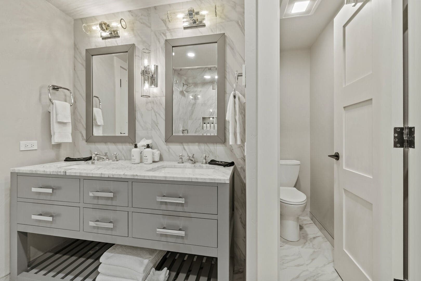 3/4 Bathroom By Hot Tub & Attached To King Bedroom