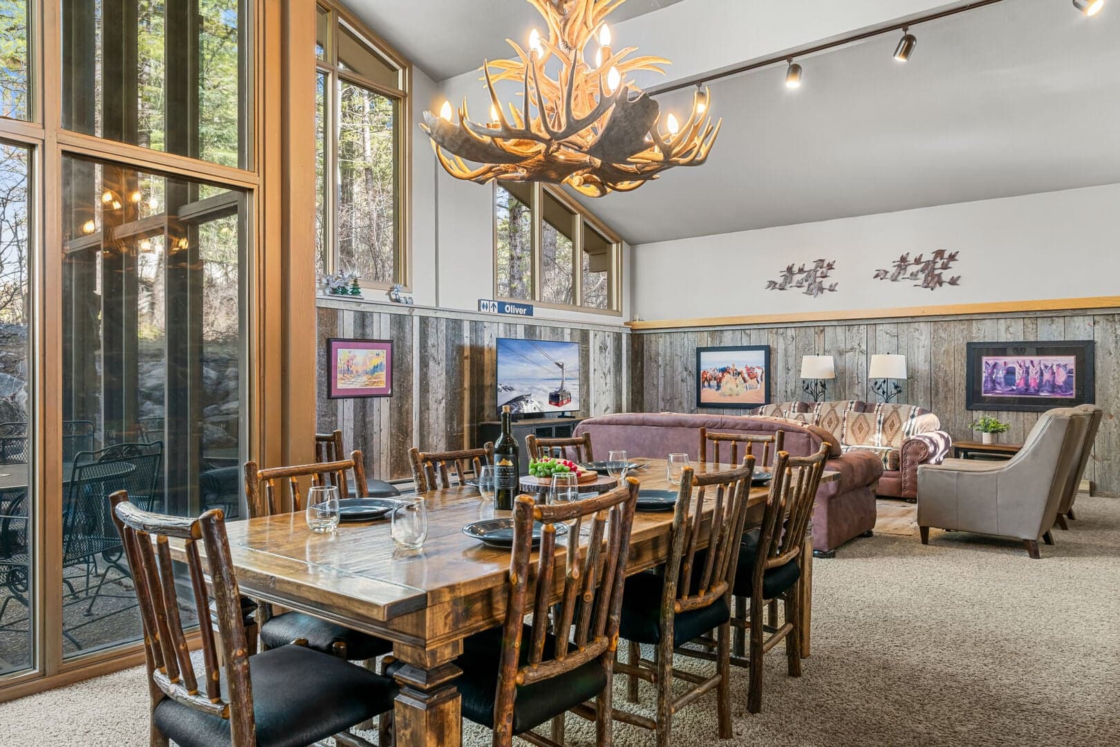 Dining Area And Living Room