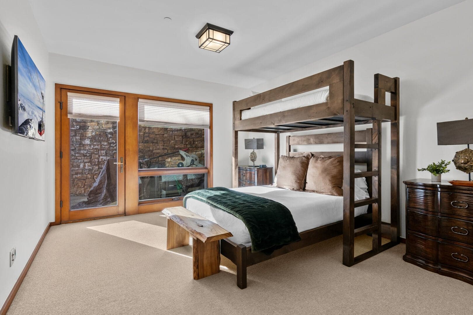 Captain's Bunk (Twin over Queen) with Patio access