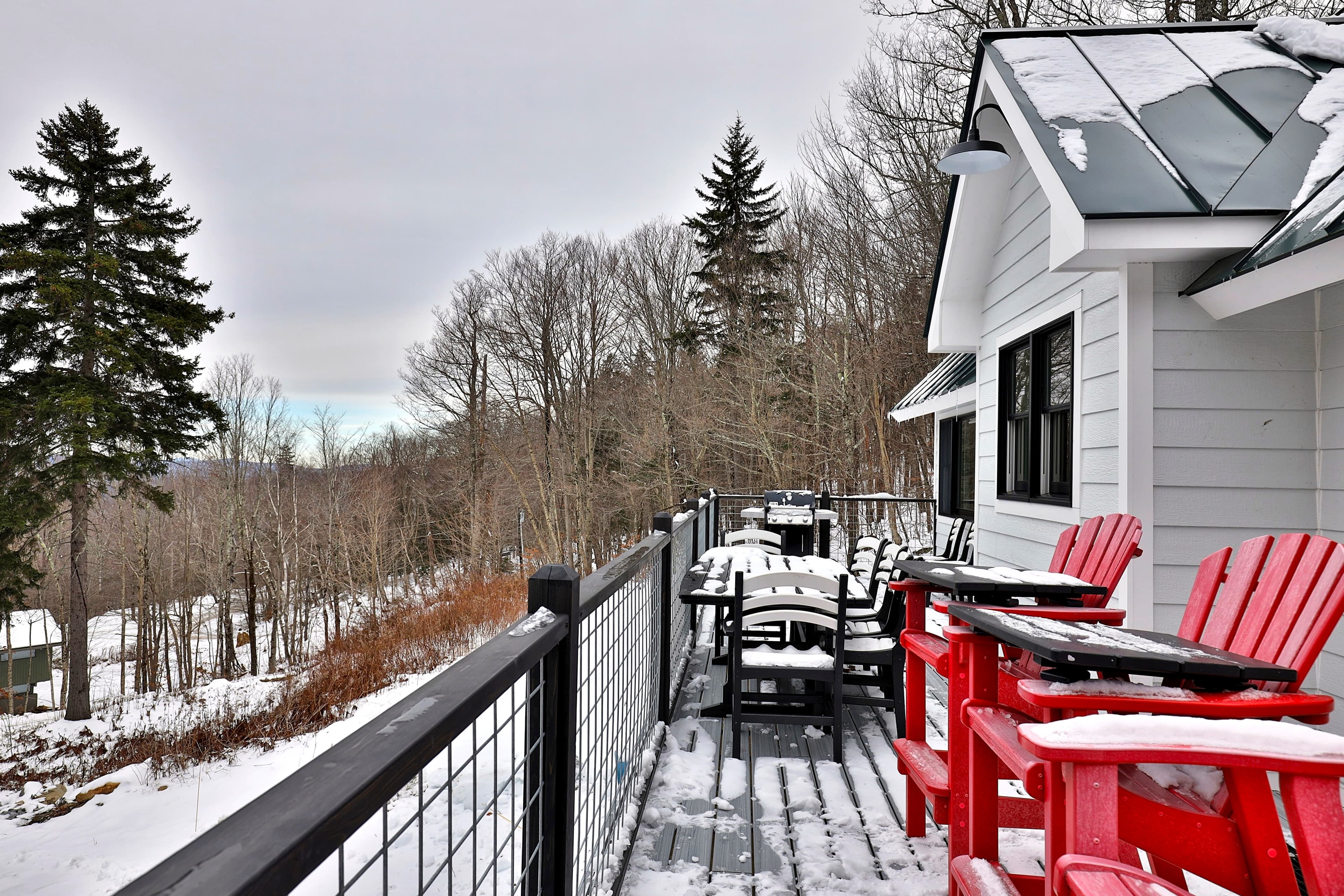 A deck large enough to enjoy bringing family and friends together all year round.