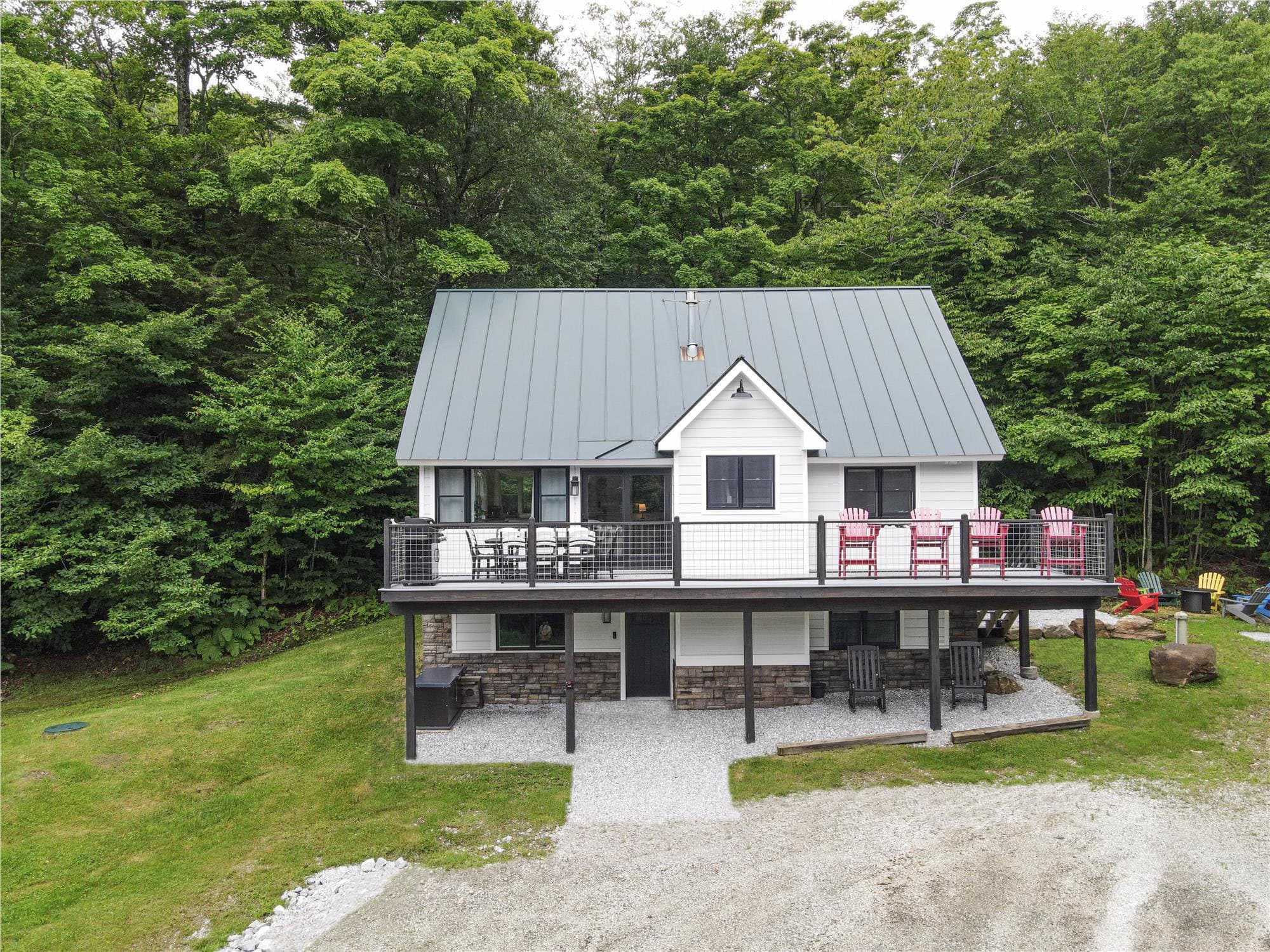 Enjoy the privacy this beautiful home has to offer during the summer