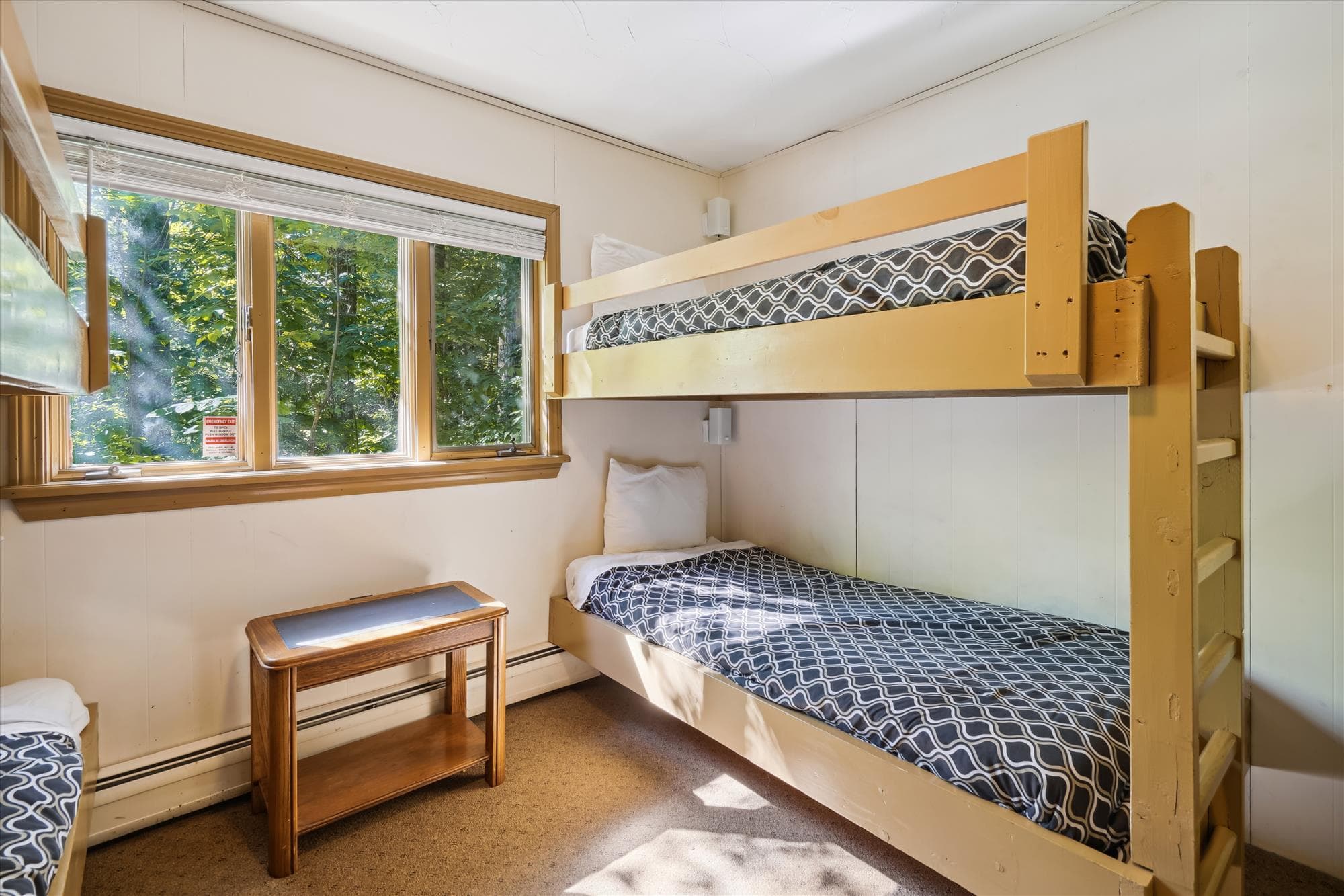 2 Sets of Twin bunk beds on entrance level.
