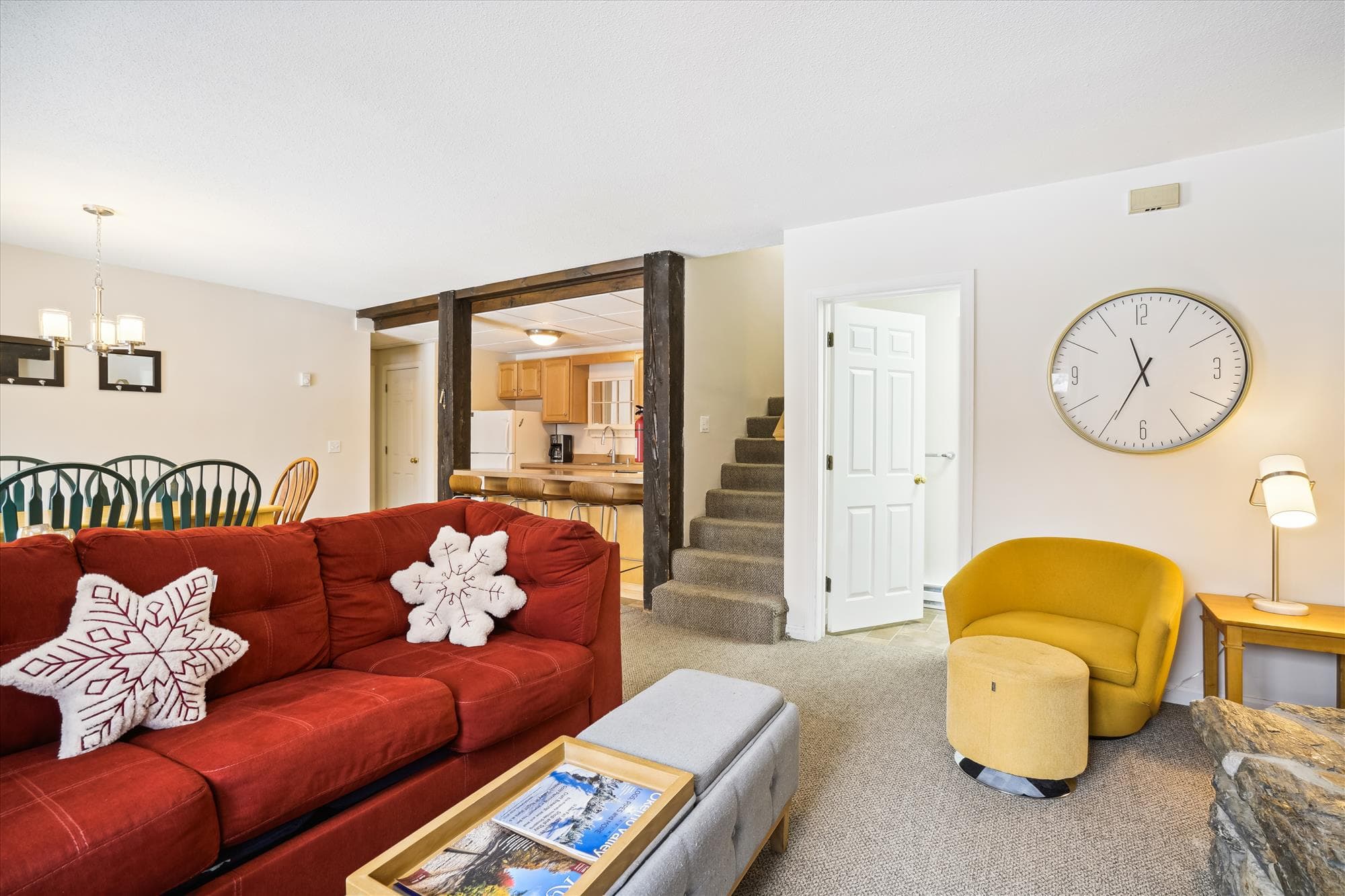 Have some great conversations on the comfortable furniture.