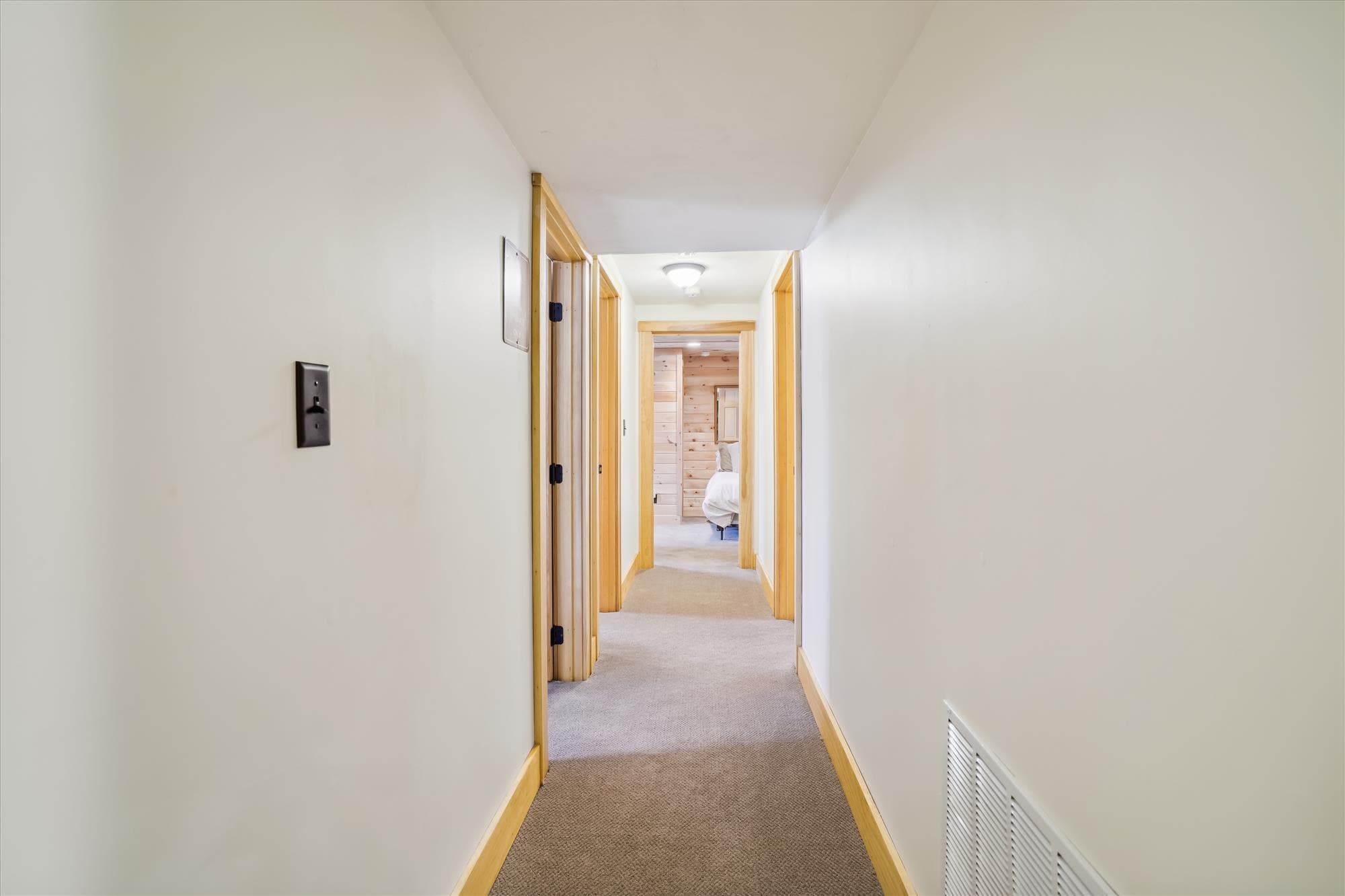 Hallway in the lower level.