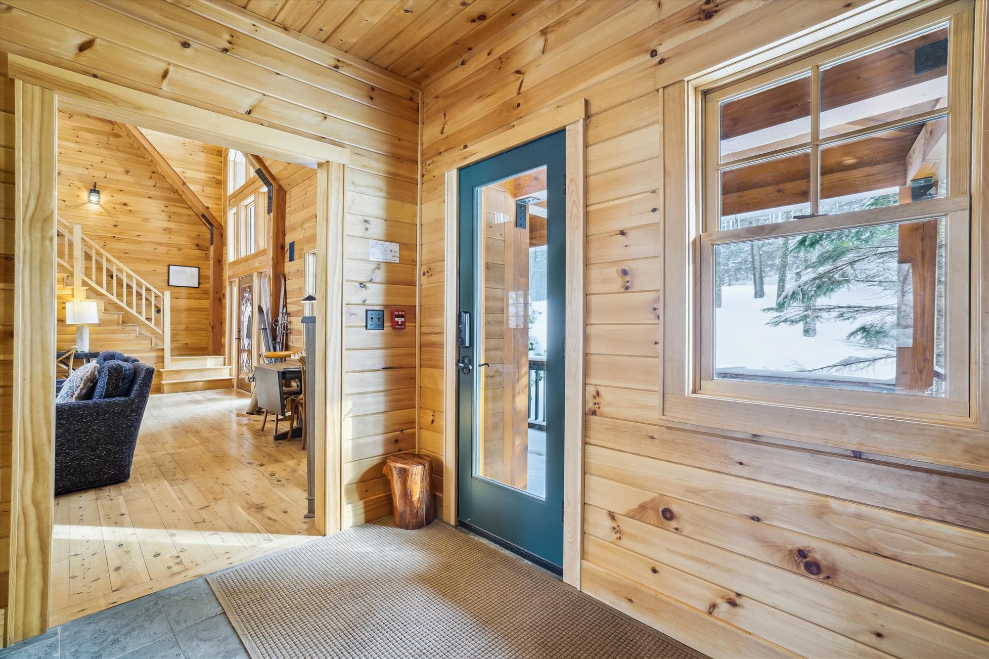 Another door option to enter the property.