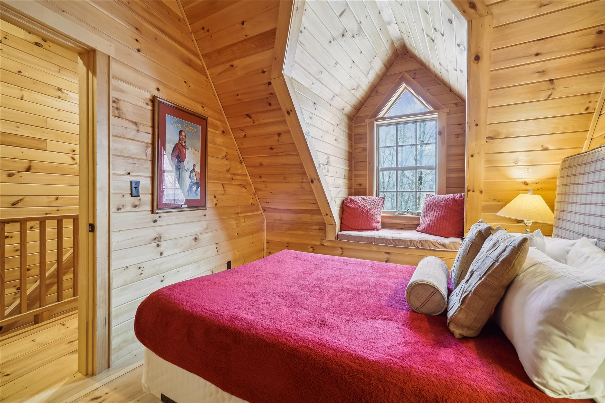 Bedroom on the upper level.