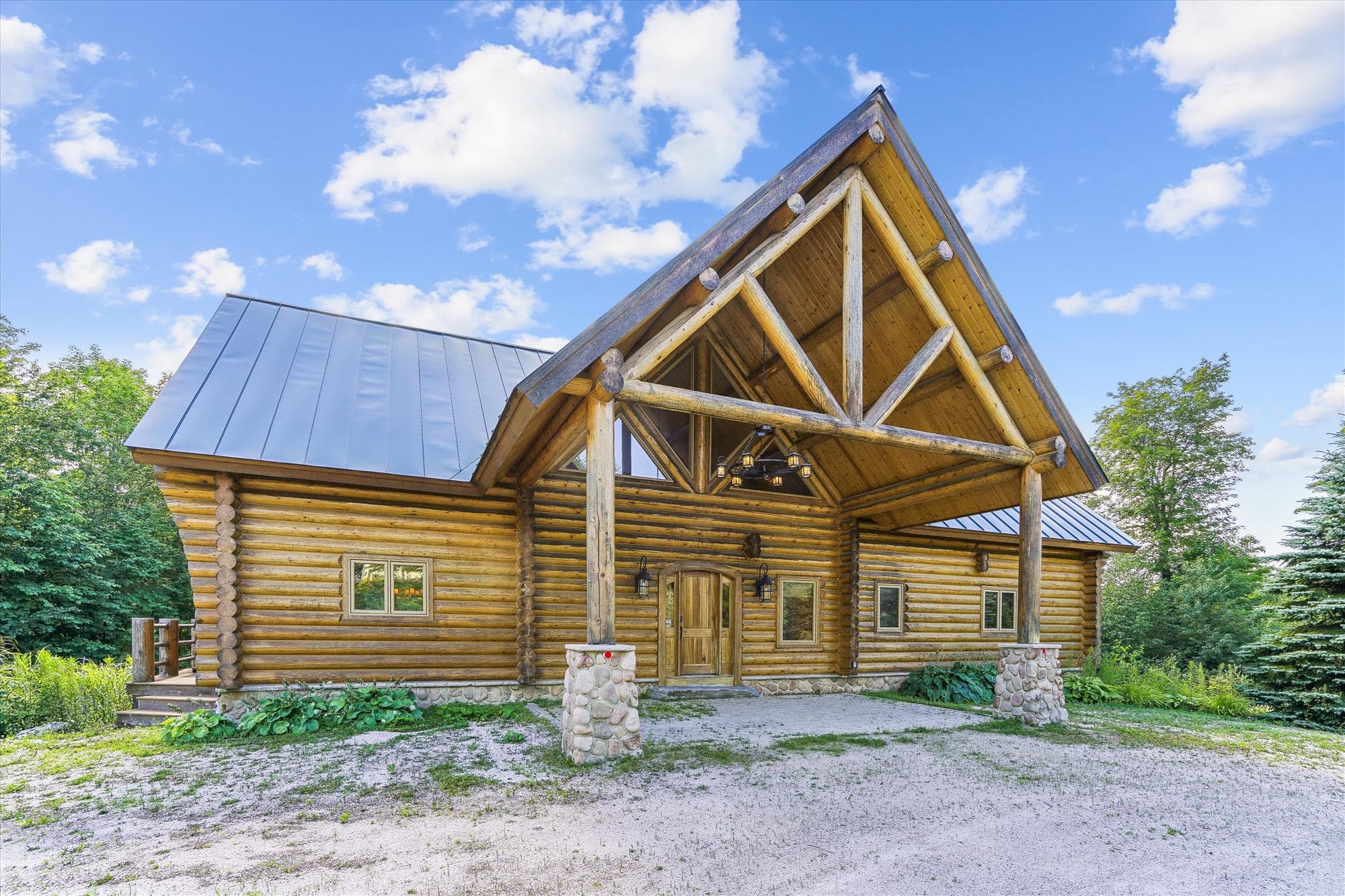 Spacious front door.