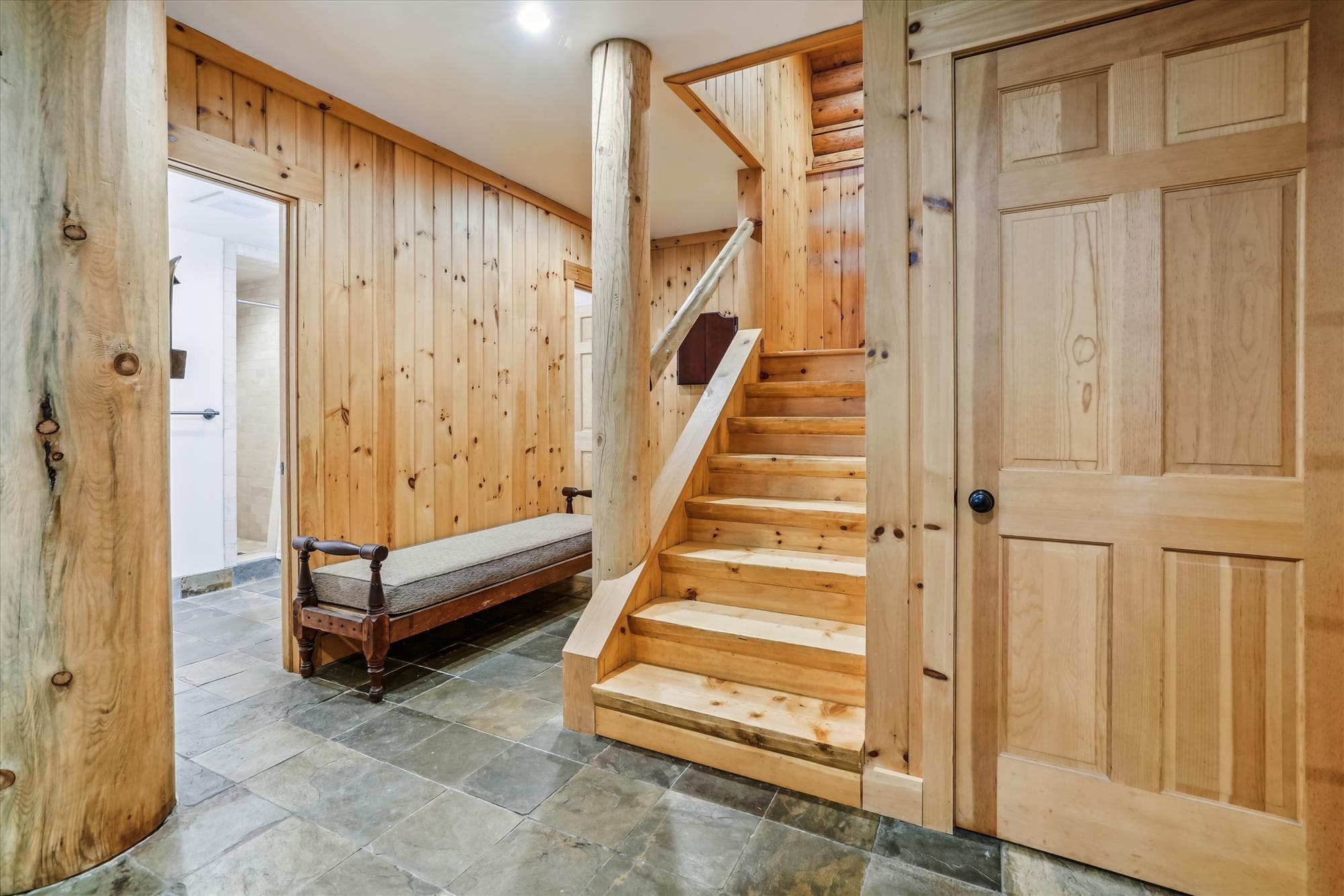 Go up to the main level.