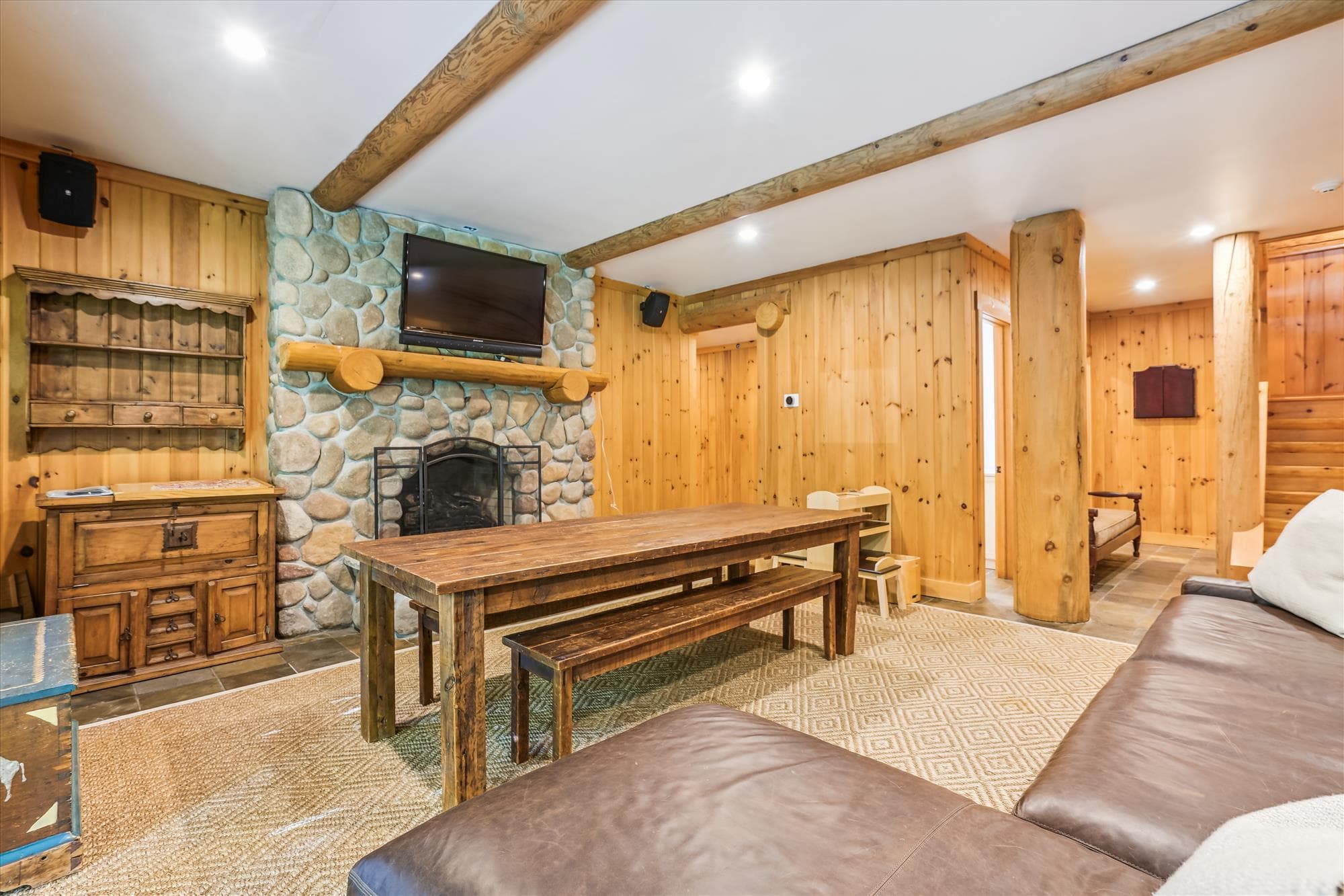 Have some time to yourself in the lower level living room.