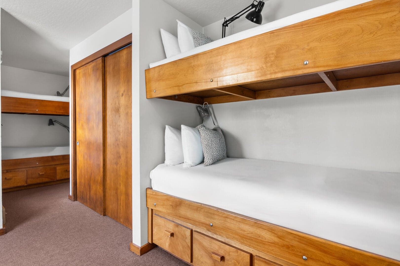 First Floor-- Bunk room #2 With TV--bunk 1 of 2.  
Max occupancy is 12
