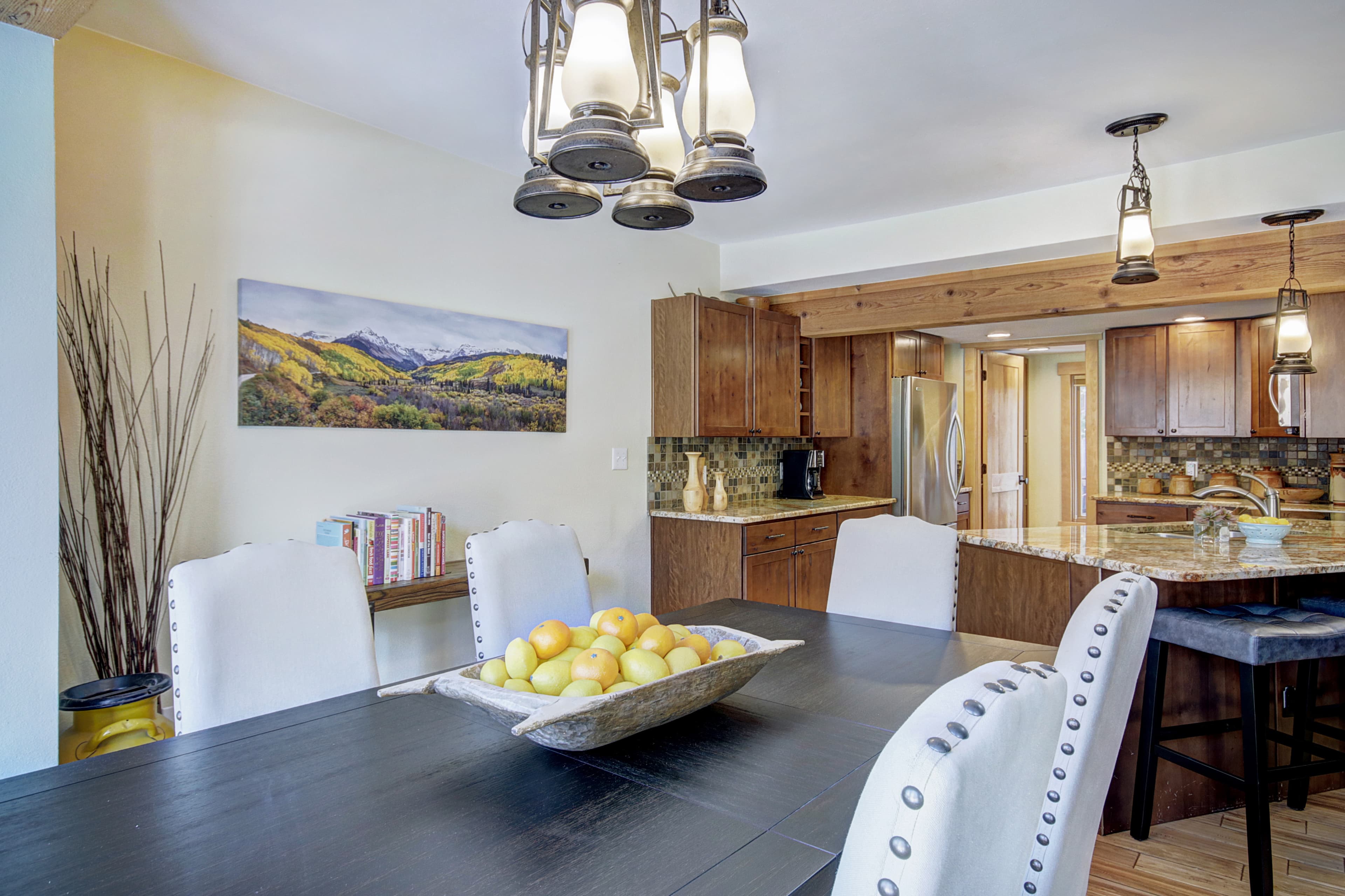 Seating for 10 at the dining room table - 4 O'Clock Lodge D26 Breckenridge Vacation Rental