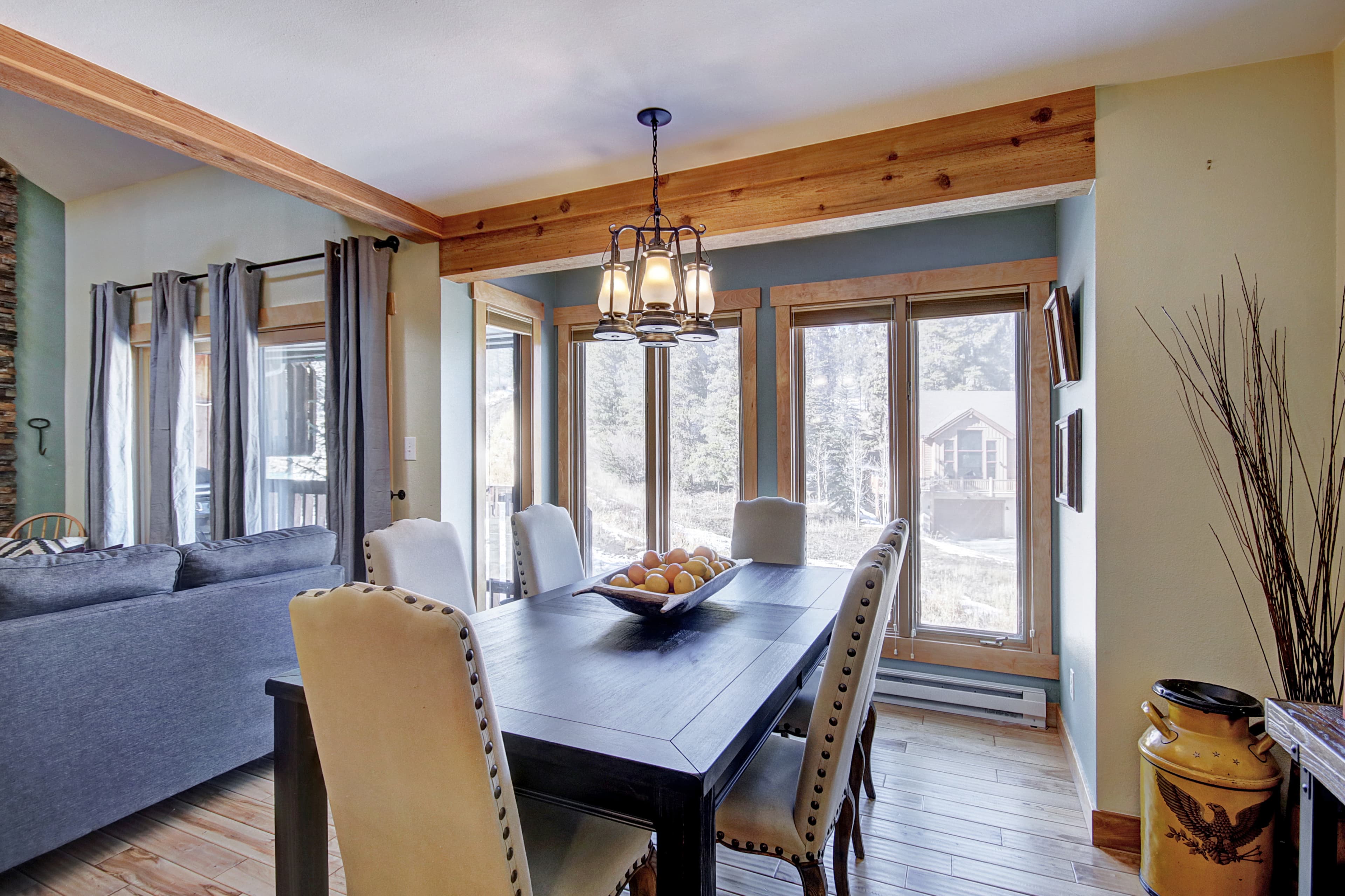 Seating for 10 at the dining room table - 4 O'Clock Lodge D26 Breckenridge Vacation Rental