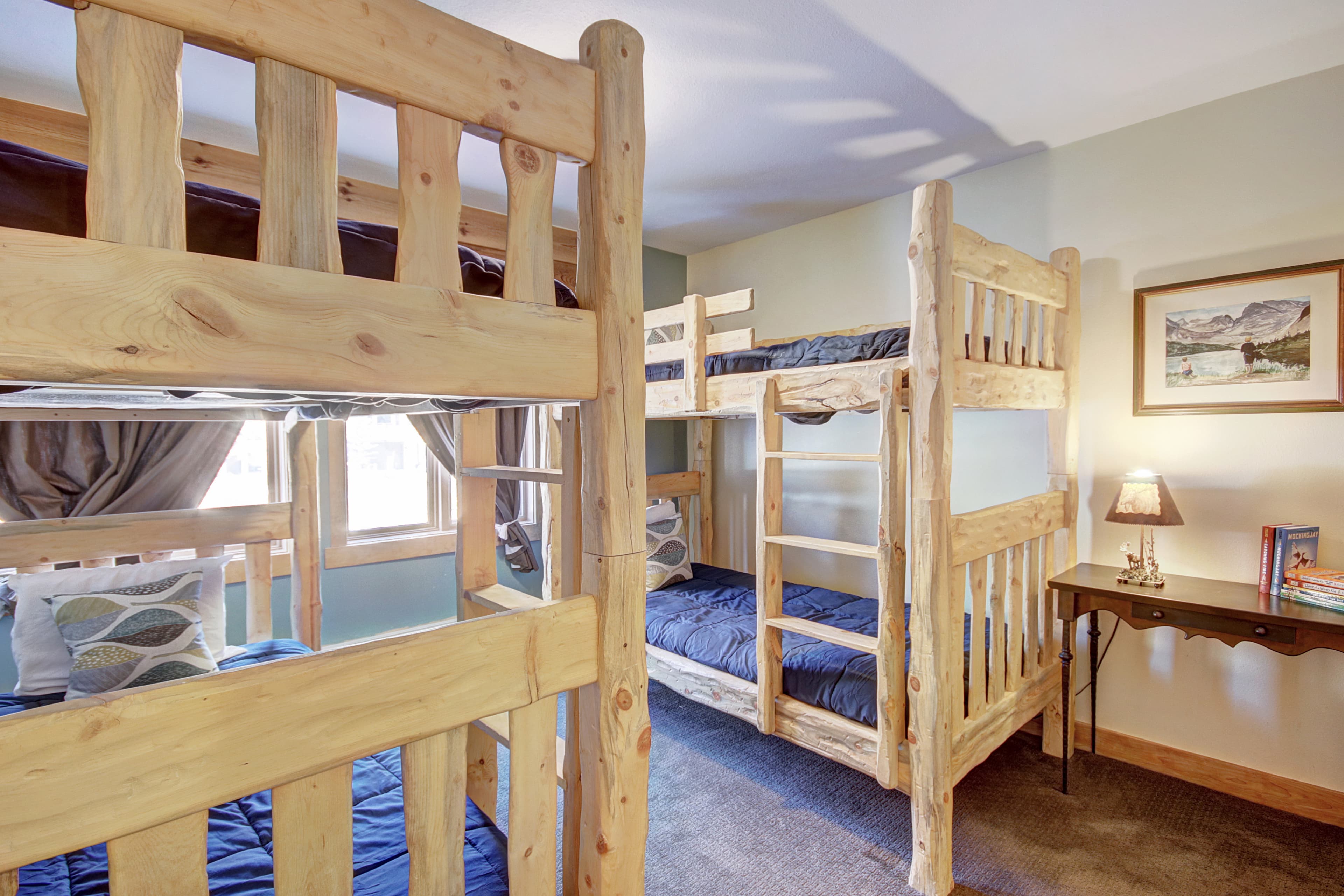Two twin over twin bunks located in the lower bunk room - 4 O'Clock Lodge D26 Breckenridge Vacation Rental
