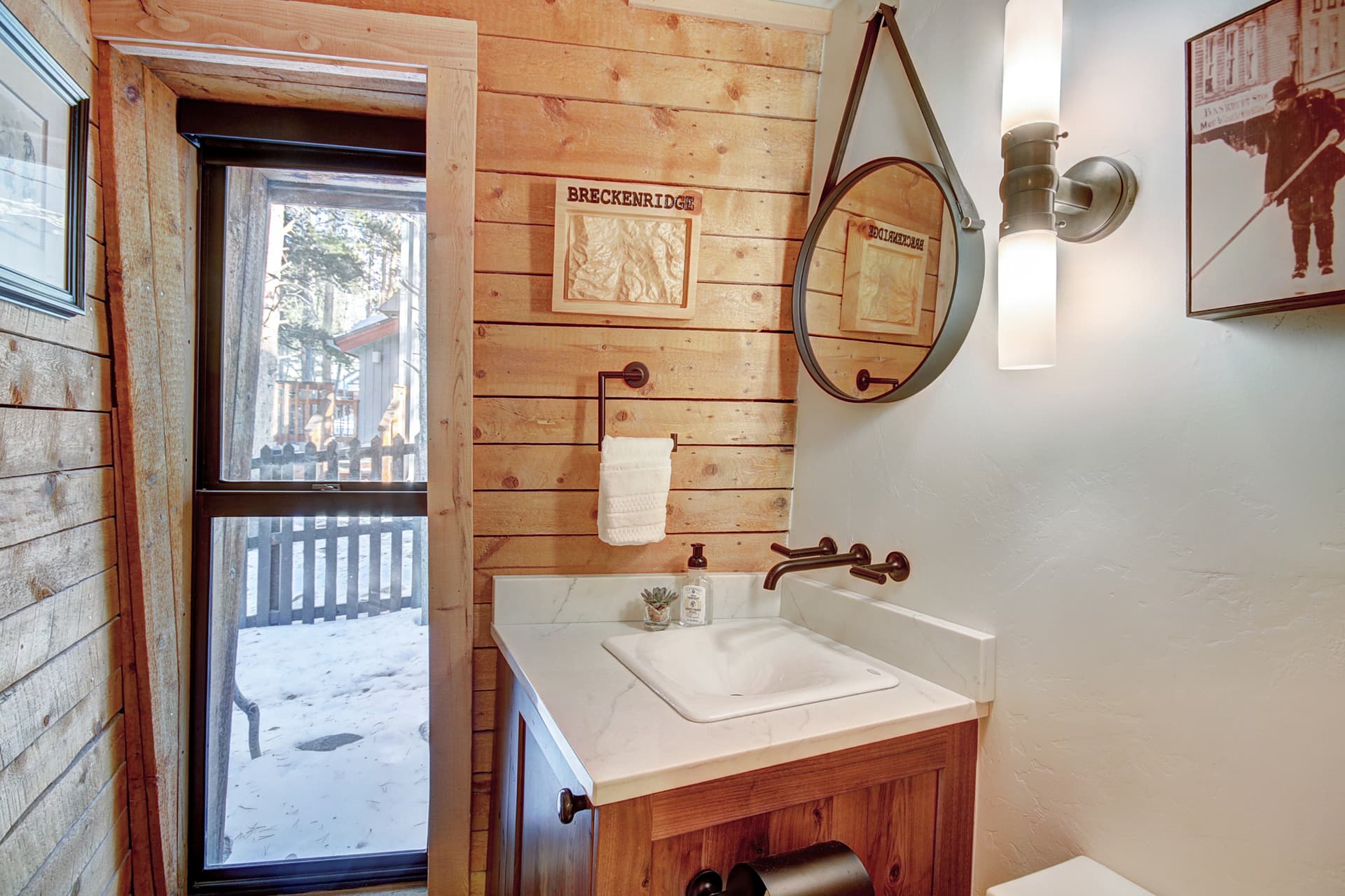 Half bath on main level - Arrow Darrow Breckenridge Vacation Rental