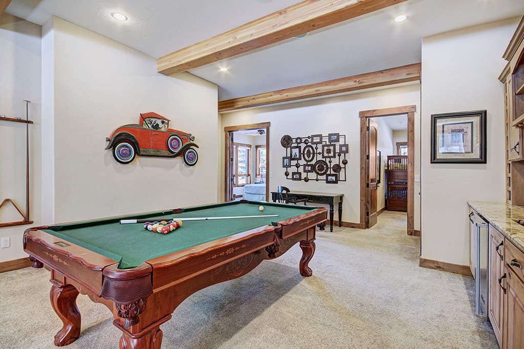 Pool Table - Mountain Majesty Manor - Breckenridge Vacation Rental