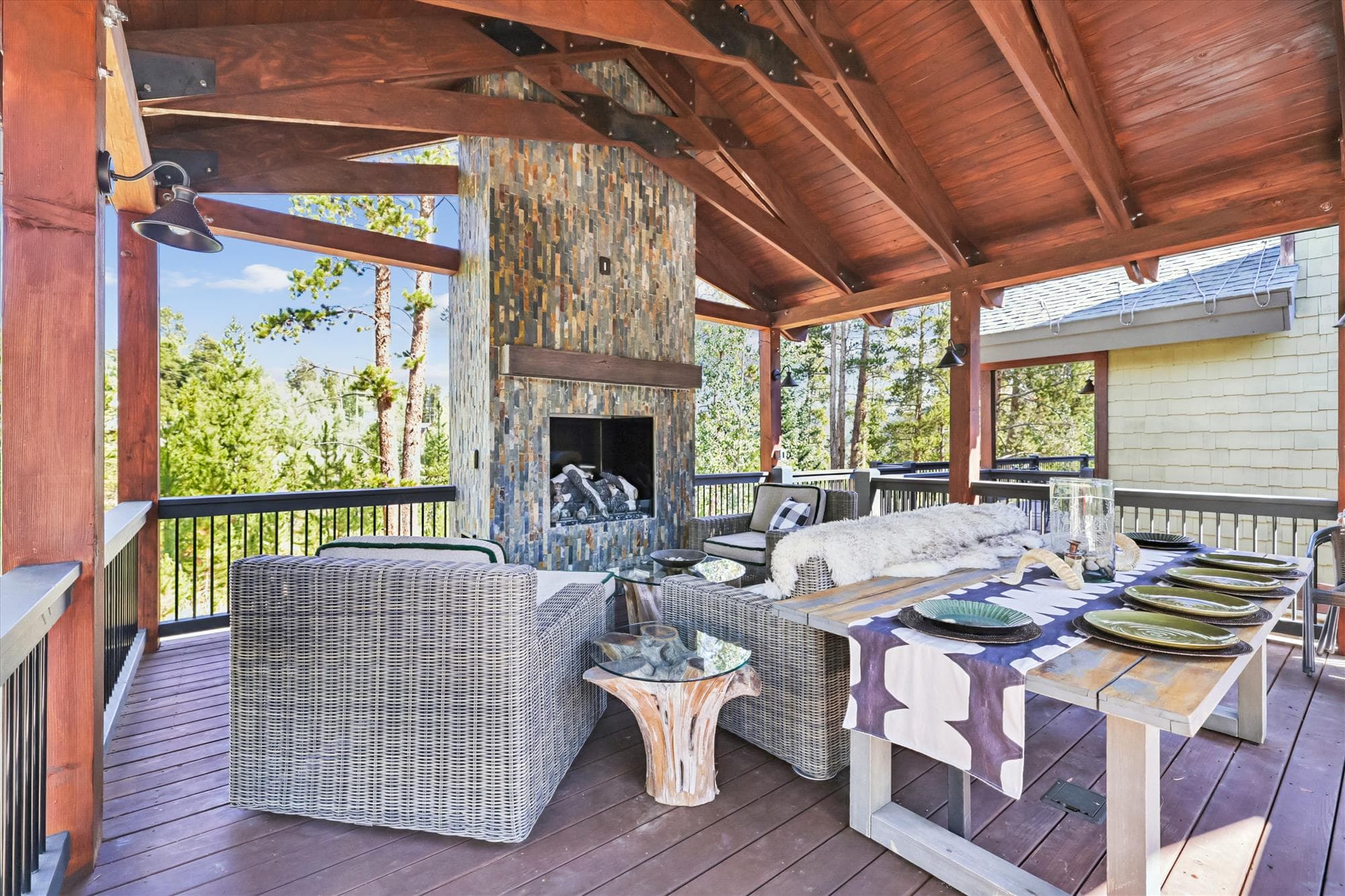 Outdoor Living Space - Pine Needle Lodge - Breckenridge Vacation Rental