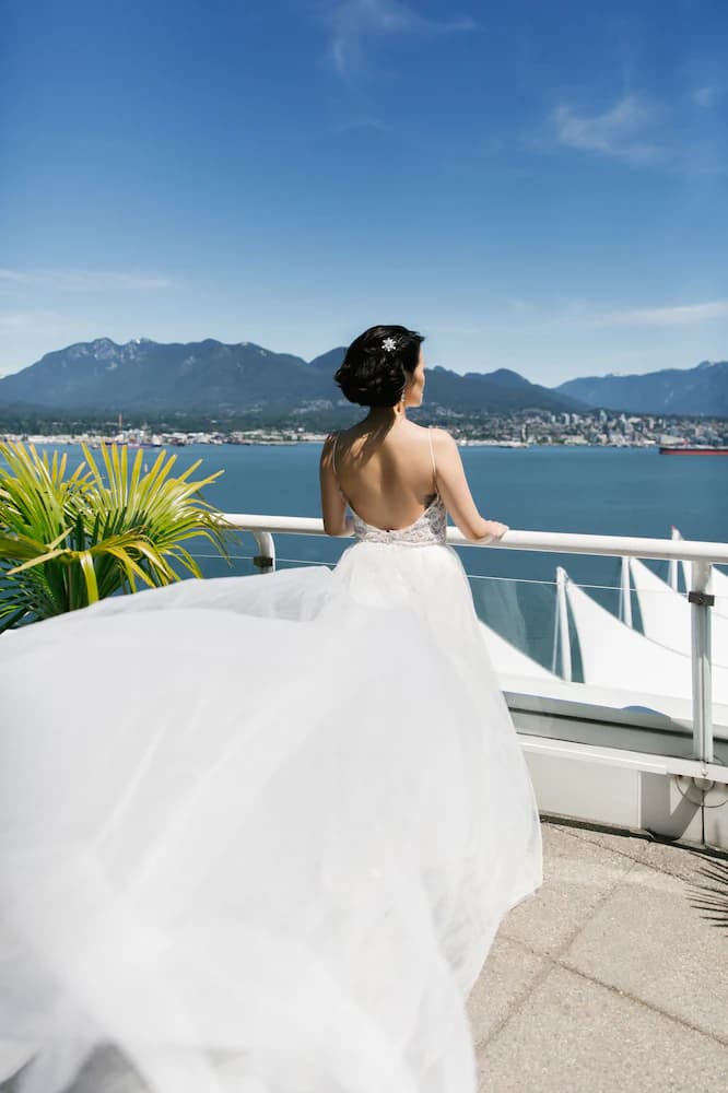 Outdoor wedding area