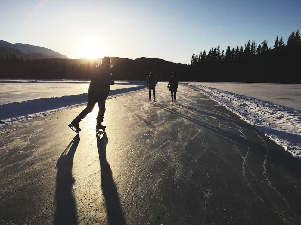 Ice skating