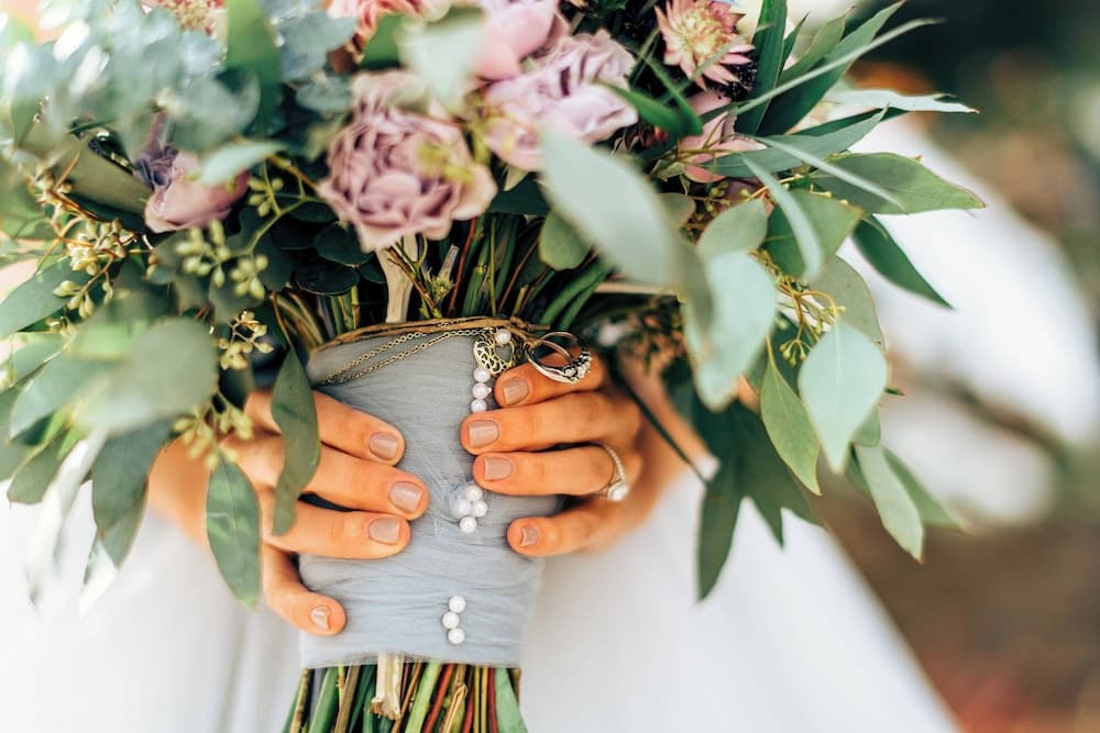 Outdoor wedding area