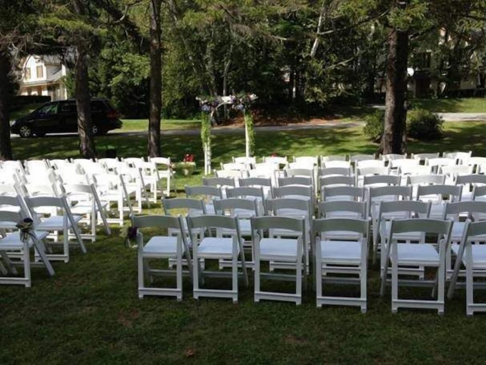 Outdoor wedding area