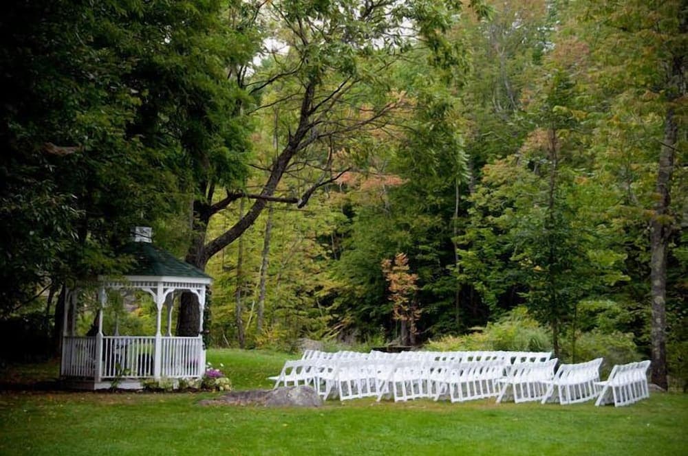 Outdoor wedding area