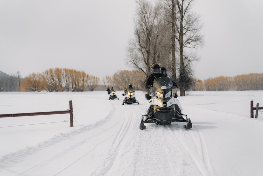 Snowmobiling
