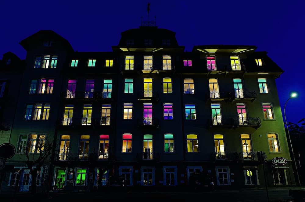 Front of property - evening/night