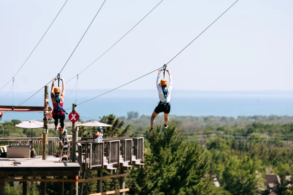 Ziplining