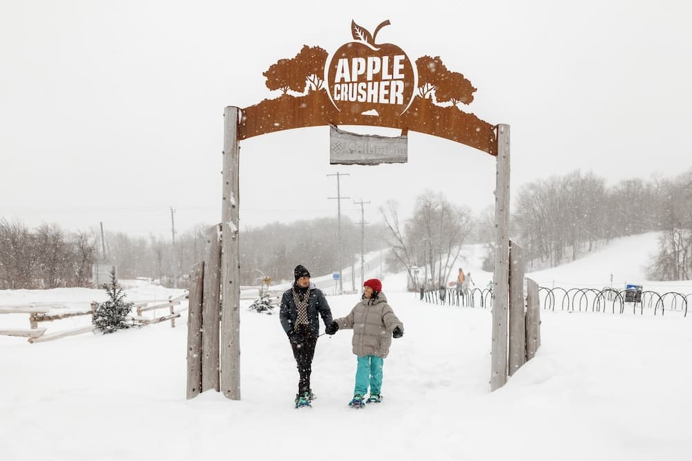 Snowshoeing