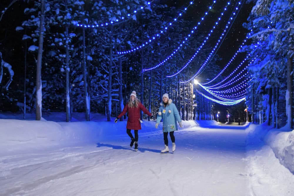 Ice skating