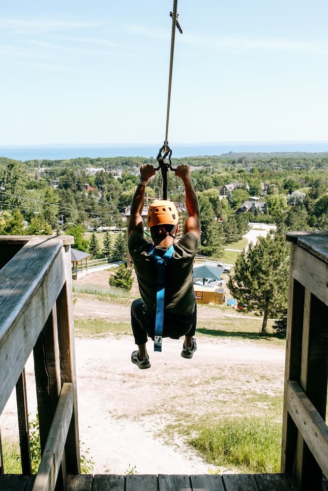 Ziplining