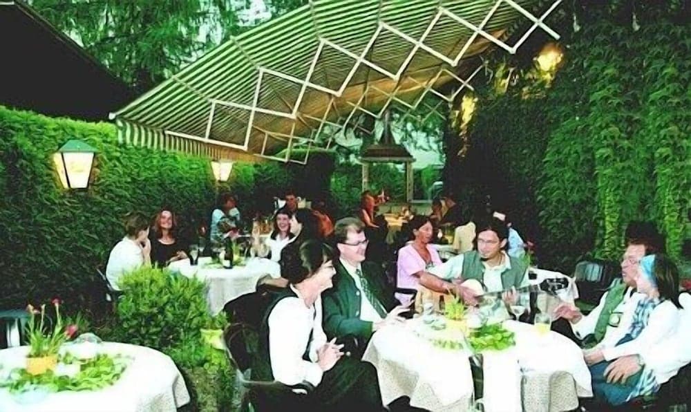 Outdoor banquet area