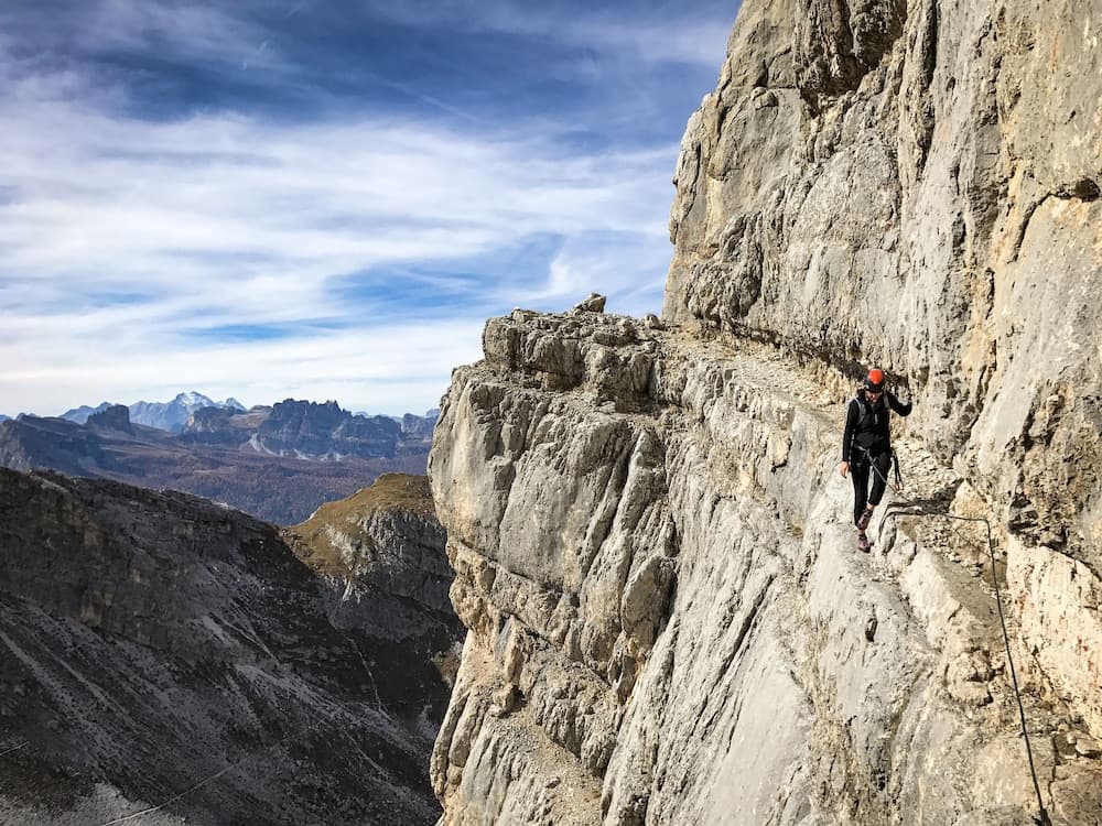 Outdoor rock climbing