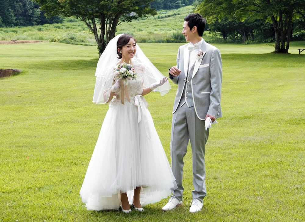 Outdoor wedding area