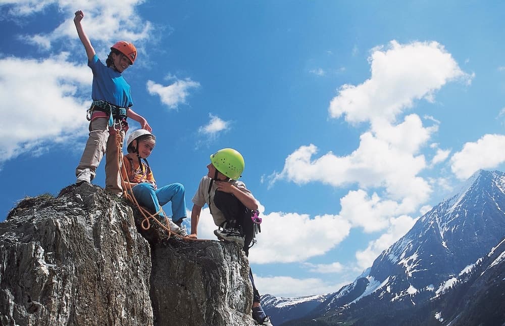Outdoor rock climbing