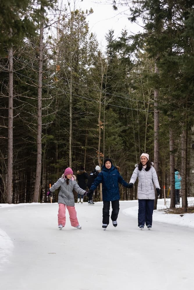 Ice skating