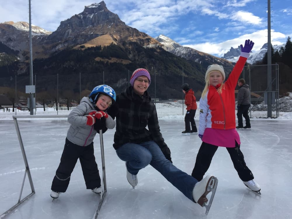 Ice skating