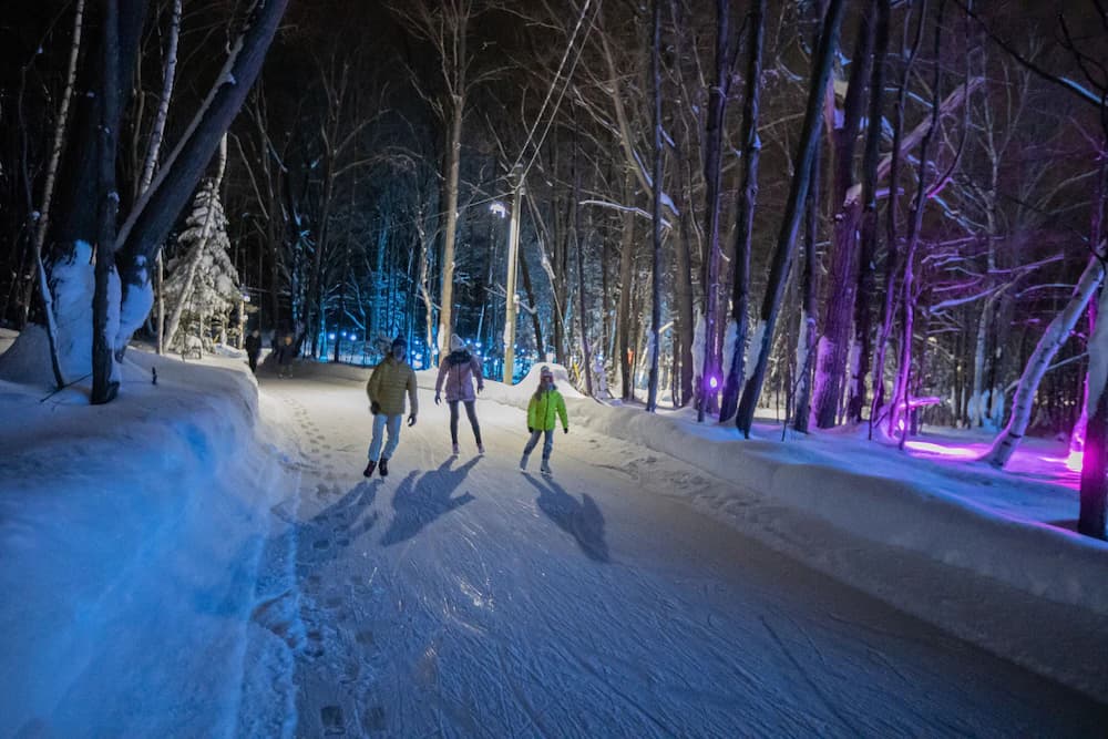 Ice skating