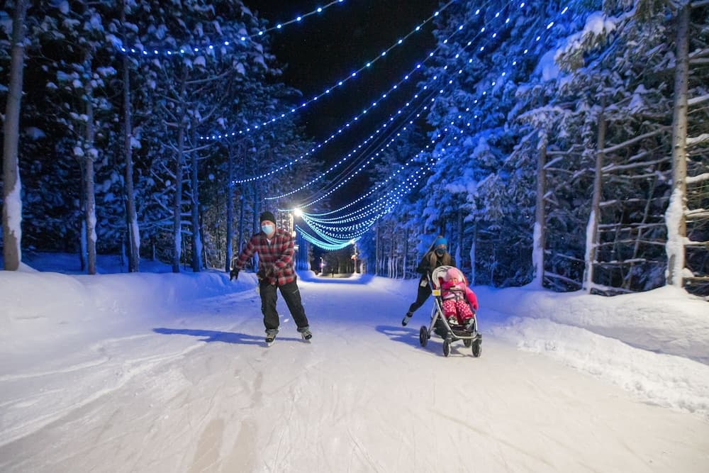 Ice skating