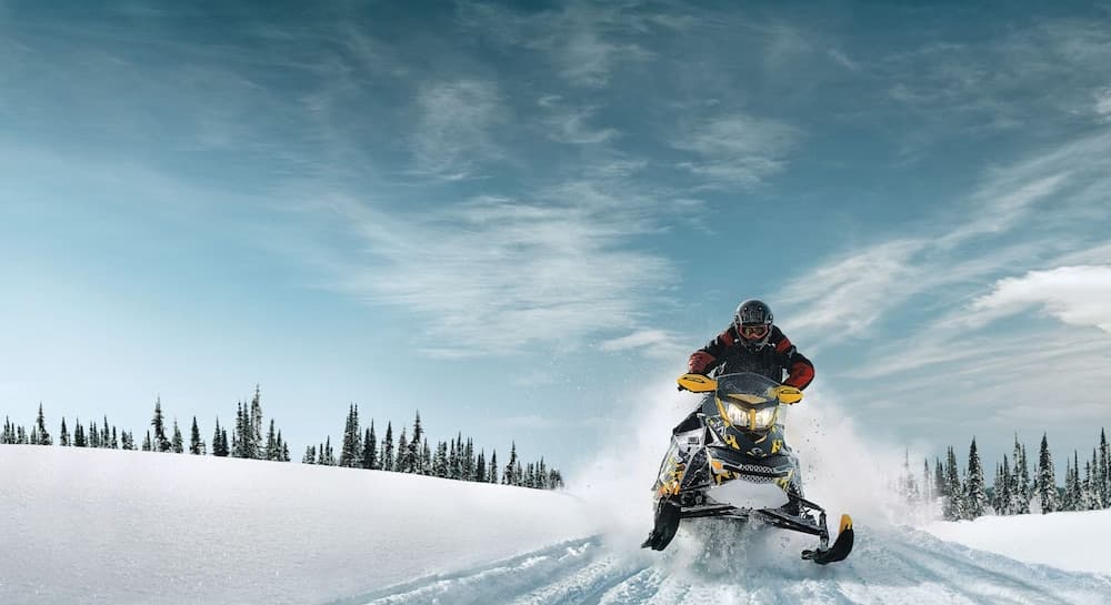 Snowmobiling