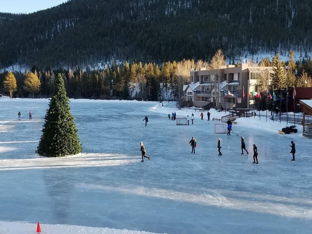 Ice skating