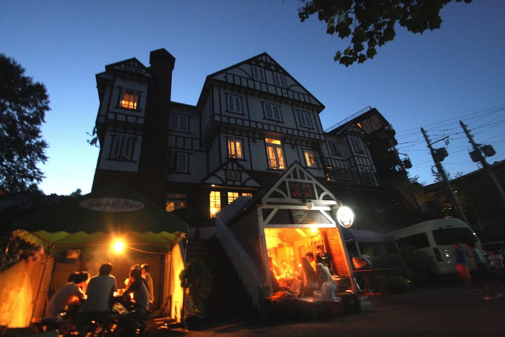 Front of property - evening/night