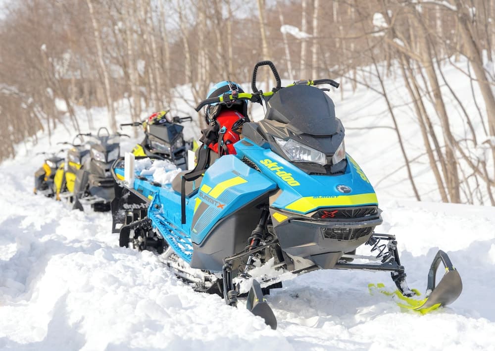 Snowmobiling