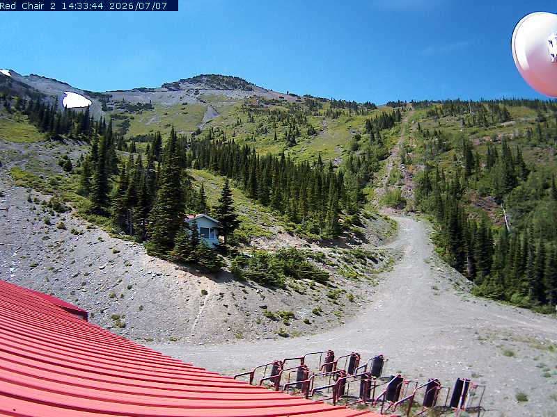 Castle Mountain Red chair lift Webcam 2