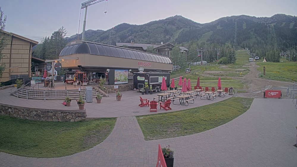 Jackson Hole - Base of Bridger Gondola Webcam