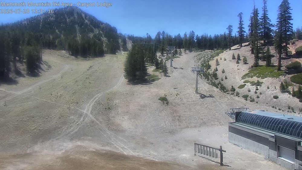 Mammoth Mountain - Canyon Lodge Lincoln Mountain Webcam